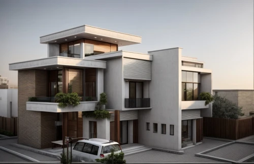 build by mirza golam pir,residential house,modern house,stucco frame,two story house,new housing development,modern architecture,residential,exterior decoration,residential building,3d rendering,residential property,gold stucco frame,modern building,appartment building,cubic house,residence,block balcony,karnak,townhouses,Architecture,Villa Residence,Modern,None