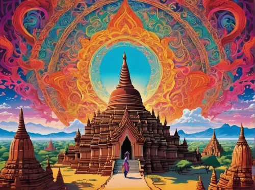 laser buddha mountain,ayutthaya,temples,buddhist hell,bagan,somtum,phra nakhon si ayutthaya,buddha,temple fade,thai buddha,vipassana,shakyamuni,buddhist,bodhisattva,buddha focus,theravada buddhism,buddha's hand,chiang mai,mantra om,myanmar,Illustration,Realistic Fantasy,Realistic Fantasy 39
