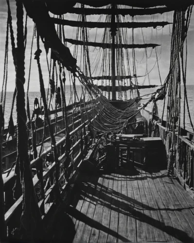 portuguese galley,rope bridge,barquentine,three masted,tallship,full-rigged ship,barque,stieglitz,trireme,sloop-of-war,aenne rickmers,three masted sailing ship,rope-ladder,east indiaman,inflation of sail,teak bridge,windjammer,halyard,baltimore clipper,steel ropes,Photography,Black and white photography,Black and White Photography 13