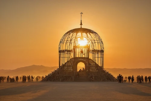 burning man,mirror house,glass pyramid,stargate,griffith observatory,somtum,the pillar of light,bird cage,musical dome,dhammakaya pagoda,3-fold sun,monument protection,caravansary,the observation deck,islamic architectural,place of pilgrimage,observatory,king abdullah i mosque,beacon,bee-dome,Conceptual Art,Daily,Daily 11