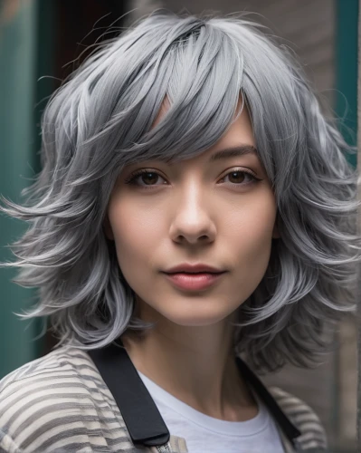 gray color,glacier gray,silver,silver blue,silvery blue,natural color,grey,artificial hair integrations,gray,silver fox,gray-green,color 1,artist color,silvery,natural cosmetic,layered hair,hair coloring,cg,color is changable in ps,colorpoint shorthair,Conceptual Art,Graffiti Art,Graffiti Art 04