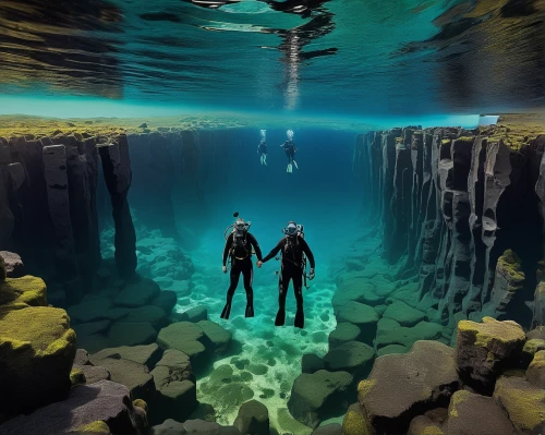 underground lake,underwater background,sea cave,underwater landscape,ocean floor,blue cave,cenote,the blue caves,blue caves,undersea,under the water,underwater oasis,exploration of the sea,sea caves,cave on the water,underwater playground,underwater diving,under water,deep sea diving,sunken church,Illustration,Realistic Fantasy,Realistic Fantasy 35