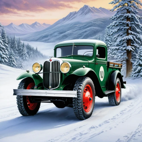 christmas retro car,dodge power wagon,oldtimer car,vintage cars,wolseley 4/44,willys-overland jeepster,dodge d series,ford model b,studebaker m series truck,classic cars,classic car,vintage car,vintage vehicle,studebaker e series truck,oldtimer,dodge m37,ford model a,willys jeep truck,ford model aa,packard 200,Conceptual Art,Fantasy,Fantasy 30