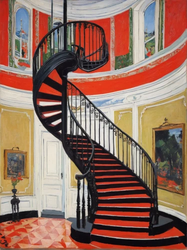 circular staircase,winding staircase,staircase,outside staircase,spiral staircase,stairway,stairwell,stair,banister,winding steps,stately home,stairs,girl on the stairs,spiral stairs,winners stairs,gordon's steps,house hevelius,four poster,doll's house,entrance hall,Art,Classical Oil Painting,Classical Oil Painting 27