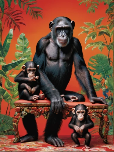 monkeys band,monkey family,great apes,primates,chimpanzee,monkey island,monkey gang,primate,bonobo,common chimpanzee,monkeys,gorilla,barbary monkey,mandrill,chimp,tropical animals,war monkey,three monkeys,monkey soldier,bongos,Photography,Fashion Photography,Fashion Photography 24