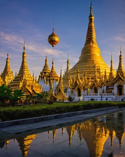 myanmar,buddhist temple complex thailand,burma,dhammakaya pagoda,kuthodaw pagoda,grand palace,chiang rai,chiang mai,thai temple,southeast asia,golden buddha,buddhists,somtum,buddhist temple,theravada buddhism,white temple,wat huay pla kung,phra nakhon si ayutthaya,asian architecture,thailad,Illustration,Retro,Retro 24