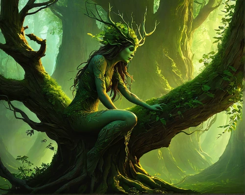 dryad,forest dragon,green dragon,dragon tree,patrol,green mermaid scale,elven forest,emerald lizard,green tree,druid grove,tree-rex,druid,celtic tree,forest background,flourishing tree,faerie,forest animal,girl with tree,tree crown,rooted,Photography,Documentary Photography,Documentary Photography 38