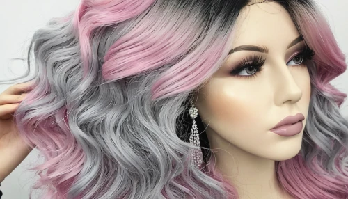 realdoll,lace wig,artificial hair integrations,natural pink,hair coloring,light purple,pink hair,light pink,airbrushed,lilac,pink beauty,pastel colors,cotton candy,dusky pink,peach color,pink background,california lilac,layered hair,smooth hair,trend color,Art,Artistic Painting,Artistic Painting 39