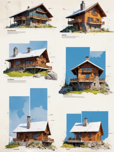 mountain huts,houses clipart,mountain hut,log home,studies,wooden houses,chalets,chalet,the cabin in the mountains,log cabin,house in mountains,cottages,floating huts,alpine hut,house in the mountains,house drawing,summer cottage,alpine style,wooden house,hanging houses,Conceptual Art,Oil color,Oil Color 07