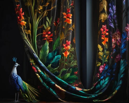 peacock feathers,peacock,a curtain,color feathers,glass painting,curtain,peacock feather,parrot feathers,fairy peacock,colorful birds,bird-of-paradise,theater curtain,bird of paradise,theatre curtains,theater curtains,shashed glass,floral composition,peacocks carnation,tropical birds,kimono fabric,Photography,Artistic Photography,Artistic Photography 02