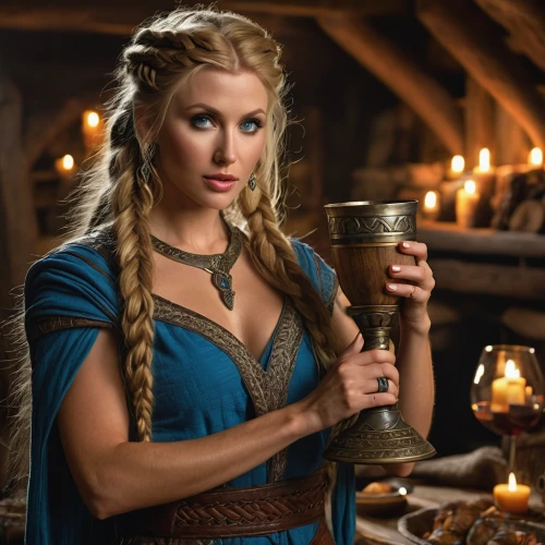 elsa,candlemaker,celtic queen,vikings,goblet,woman of straw,flagon,bow and arrows,game of thrones,celtic woman,runes,elaeis,fantasy woman,callisto,elven,thracian,celtic harp,blue enchantress,priestess,viking,Photography,General,Natural