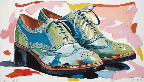 dancing shoes,achille's heel,garden shoe,shoes icon,shoemaker,women's shoe,vintage shoes,woman shoes,women's shoes,dancing shoe,clogs,cordwainer,shoemaking,cloth shoes,doll shoes,used shoes,cinderella shoe,blue shoes,wedding shoes,heeled shoes,Conceptual Art,Oil color,Oil Color 18