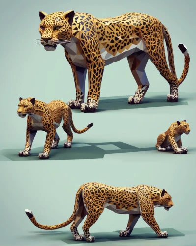 cheetahs,cheetah and cubs,cheetah,cheetah mother,3d model,big cats,leopard,cheetah cub,3d modeling,animal shapes,bengal cat,felidae,ocelot,low-poly,3d render,anthropomorphized animals,mammals,low poly,cinema 4d,limb males,Unique,3D,Low Poly