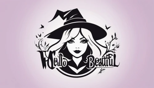 witch's hat icon,witch ban,witch,logo header,witch hat,beautician,cd cover,witch's hat,cosmetic products,halloween vector character,fashion vector,witch broom,vector image,vector design,beauty product,halloween witch,vector graphic,yulan magnolia,adobe illustrator,women's cosmetics,Unique,Design,Logo Design
