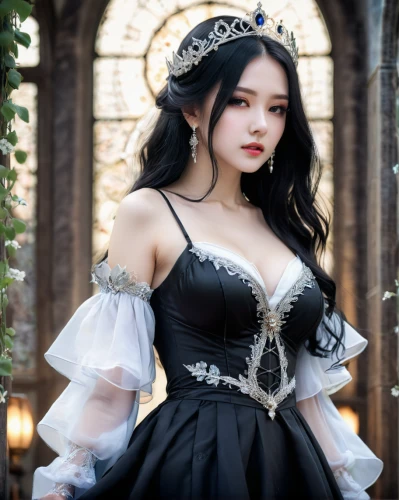gothic fashion,gothic dress,victorian lady,gothic woman,gothic style,victorian style,gothic portrait,snow white,fairy tale character,gothic,hanbok,bridal clothing,cinderella,ball gown,asian costume,a princess,bridal dress,white rose snow queen,steampunk,victorian,Photography,General,Natural