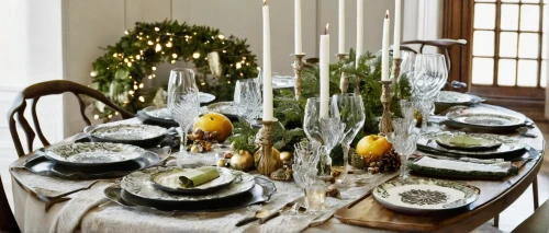 holiday table,tablescape,christmas table,table setting,table arrangement,dinnerware set,place setting,glass decorations,champagne stemware,dining table,long table,glasswares,table decoration,table decorations,tableware,silver cutlery,set table,dining room table,quince decorative,thanksgiving table,Photography,Black and white photography,Black and White Photography 06