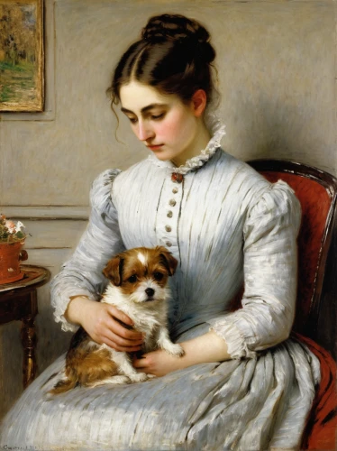 girl with dog,woman sitting,female dog,girl sitting,girl at the computer,girl with cloth,woman playing,portrait of a girl,boy and dog,woman holding pie,girl with bread-and-butter,companion dog,woman holding a smartphone,working terrier,child with a book,girl with cereal bowl,woman on bed,young woman,knitting,girl studying,Art,Classical Oil Painting,Classical Oil Painting 13