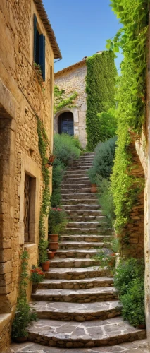 provence,provencal life,volterra,gordes,winding steps,apulia,puglia,stone stairs,tuscan,peloponnese,stone stairway,moustiers-sainte-marie,matera,aix-en-provence,lycian way,home landscape,palace of knossos,tuscany,stone houses,medieval street,Art,Classical Oil Painting,Classical Oil Painting 04