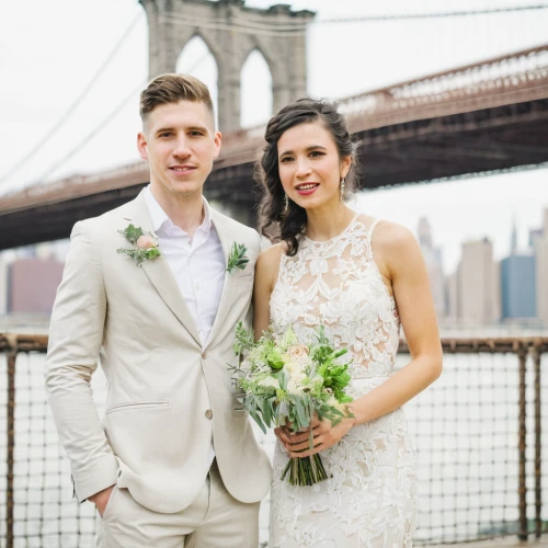 brooklyn bridge,wedding photo,manhattan bridge,wedding icons,wedding couple,newlyweds,bride and groom,just married,beautiful couple,silver wedding,wedding frame,couple goal,vintage man and woman,mr and mrs,as a couple,pre-wedding photo shoot,married,the bride's bouquet,to marry,wedding dress train,Illustration,Paper based,Paper Based 13