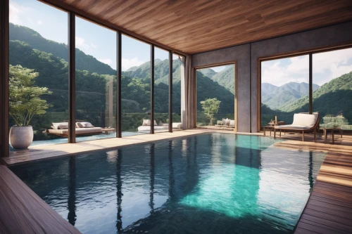 pool house,house in the mountains,house in mountains,the cabin in the mountains,infinity swimming pool,chalet,luxury property,outdoor pool,summer house,dug-out pool,roof top pool,floating huts,roof landscape,wooden decking,3d rendering,holiday villa,beautiful home,mountain huts,house by the water,alpine style,Illustration,Japanese style,Japanese Style 12