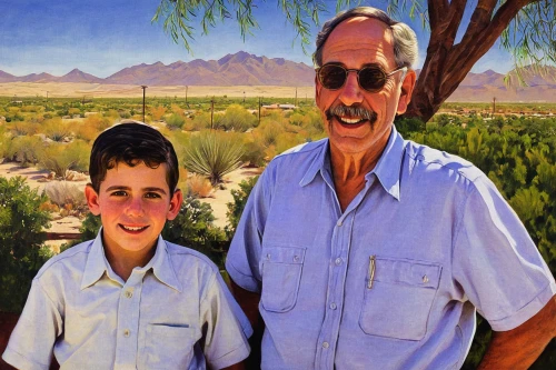 dad and son outside,northern territory,tajikistan,oil painting on canvas,argan trees,oil painting,photo painting,olive grove,dad and son,colored pencil background,mount nebo,father-son,namib rand,father-day,mesquite flats,argan tree,grandparent,pawpaw,quandong,sonoran,Illustration,Paper based,Paper Based 21