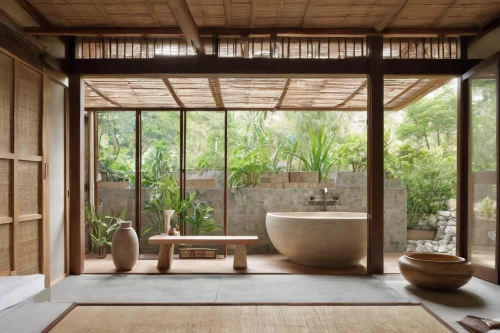 bamboo curtain,japanese-style room,bamboo plants,junshan yinzhen,ryokan,asian architecture,luxury bathroom,bamboo frame,wooden windows,japanese architecture,bamboo,hawaii bamboo,ubud,modern minimalist bathroom,vietnam,tile kitchen,southeast asia,window curtain,wood window,home interior,Unique,Design,Character Design