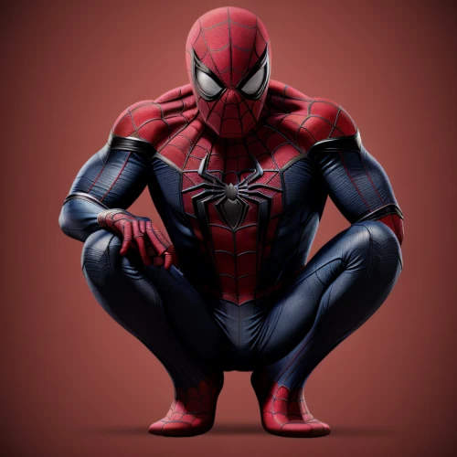 spider-man,spiderman,spider man,webbing,spider,superhero background,red super hero,peter,the suit,spider bouncing,3d rendered,3d model,3d render,3d man,dark suit,arachnid,peter i,web,webs,squat position