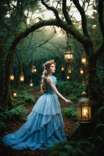 ballerina in the woods,fairy lanterns,enchanted forest,fairy forest,enchanted,fantasy picture,fairy queen,fairytale,cinderella,fairy tale,faerie,a fairy tale,fairytales,fairy tale character,faery,fairy tales,forest of dreams,enchanting,blue enchantress,fairy world,Conceptual Art,Sci-Fi,Sci-Fi 20