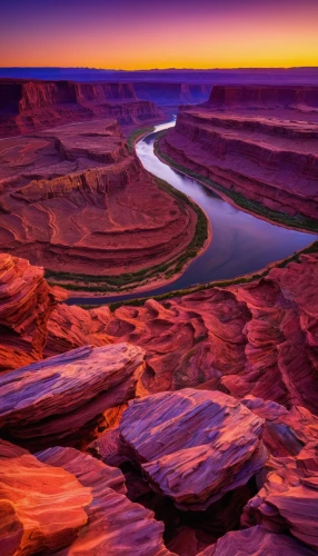 horseshoe bend,horsheshoe bend,united states national park,desert landscape,desert desert landscape,arizona,fairyland canyon,glen canyon,grand canyon,purple landscape,canyon,moon valley,guards of the canyon,desert,valley of the moon,river landscape,navajo bay,arid landscape,snake river,landform,Illustration,American Style,American Style 02