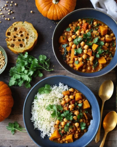 chana masala,potatoes with pumpkin,pumpkin soup,carrot and red lentil soup,lentil soup,étouffée,vegetable soup,cholent,vegan nutrition,thanksgiving veggies,pasta e fagioli,fenugreek,vegetarian food,middle-eastern meal,massaman curry,minestrone,fall harvest,asian soups,dal,chili con carne,Conceptual Art,Oil color,Oil Color 03