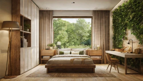 modern room,bedroom,canopy bed,room divider,guest room,bamboo curtain,green living,sleeping room,livingroom,3d rendering,great room,bedroom window,modern decor,danish room,interior modern design,contemporary decor,home interior,shared apartment,intensely green hornbeam wallpaper,an apartment,Photography,General,Natural