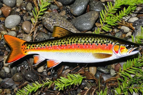 fjord trout,tri-color,coastal cutthroat trout,cichla,koi carp,cutthroat trout,salarias fasciatus,forest fish,fish gold,carp tail,salmon-like fish,sarcorampus papa,koi carps,beautiful fish,hochybrig,chub salmon,south georgia,sockeye salmon,rainbow trout,diamond tetra,Art,Classical Oil Painting,Classical Oil Painting 13