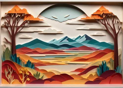 fall picture frame,autumn mountains,fall landscape,autumn landscape,round autumn frame,autumn frame,mountain scene,autumn background,frame border illustration,art deco frame,desert landscape,art deco background,art deco border,desert desert landscape,glass painting,cool woodblock images,mountain landscape,seasonal autumn decoration,desert background,mountain range,Unique,Paper Cuts,Paper Cuts 03