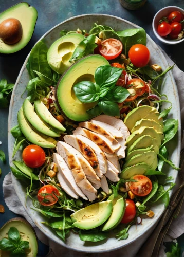 avocado salad,cobb salad,spinach salad,green salad,healthy food,sliced avocado,avocado shrimp salad,vegan nutrition,saladitos,health food,cut salad,avo,salad niçoise,avacado,salad plate,side salad,healthy menu,summer foods,salad,whole food,Conceptual Art,Fantasy,Fantasy 05