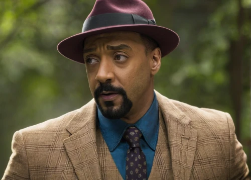 a black man on a suit,black businessman,suit actor,brown hat,luther,african businessman,african american male,detective,cholado,zookeeper,television character,rosewood,fedora,men hat,private investigator,the suit,men's hat,men's hats,inspector,black professional,Conceptual Art,Daily,Daily 18
