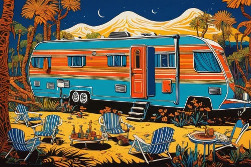 travel trailer poster,autumn camper,campervan,camping car,camping bus,campground,motorhomes,travel trailer,camper,motorhome,camper van,recreational vehicle,camping,restored camper,campsite,small camper,camper on the beach,rving,caravanning,halloween travel trailer,Illustration,Black and White,Black and White 21
