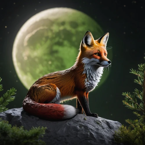 garden-fox tail,fox,little fox,cute fox,a fox,adorable fox,child fox,redfox,red fox,vulpes vulpes,fox hunting,dusk background,fox stacked animals,mozilla,fox and hare,digital compositing,south american gray fox,foxes,full moon day,full moon,Photography,General,Natural