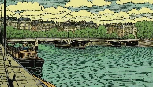 river seine,orsay,watercolor paris,cool woodblock images,paris clip art,french digital background,braque saint-germain,paris,riverside,vincent van gough,embankment,old port,waterways,waterfront,thames,waterway,woodblock prints,detail shot,bridge new europe,to the river,Illustration,Vector,Vector 15