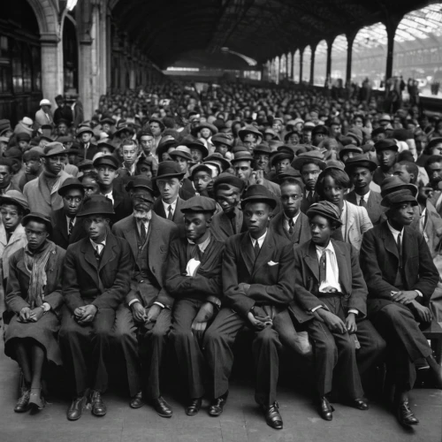 men sitting,black models,13 august 1961,french train station,segregation,harlem,gentleman icons,african american kids,rows of seats,london underground,martin luther king jr,martin luther king,group of people,train of thought,orsay,1940 women,a black man on a suit,crowd of people,beautiful african american women,class,Photography,Documentary Photography,Documentary Photography 21