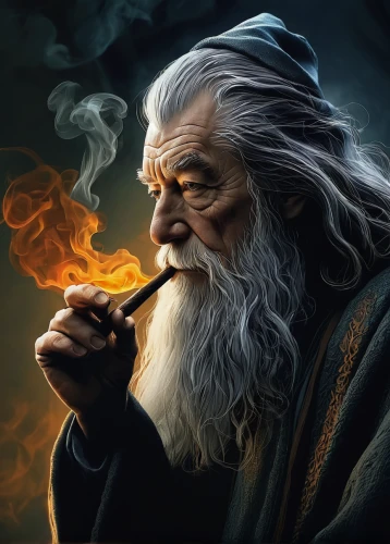 gandalf,confucius,wizard,the wizard,xing yi quan,thorin,wizards,magus,lord who rings,pipe smoking,smoke background,fire master,jrr tolkien,moses,smoking man,dwarf sundheim,hobbit,monk,fantasy art,fire artist,Illustration,Vector,Vector 09