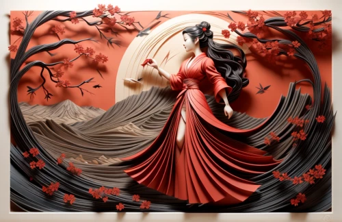 glass painting,red cake,fabric painting,oriental painting,chinese art,paper art,bodypainting,decorative art,red magnolia,fire screen,decorative plate,art painting,red background,meticulous painting,flamenco,decorative figure,body painting,on a red background,art nouveau,wood carving