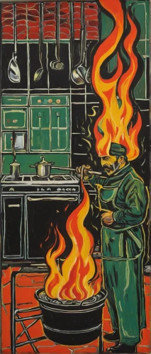 david bates,kitchen fire,girl in the kitchen,red cooking,stove,kitchen stove,cooking book cover,kitchen,the kitchen,ceramic hob,still life with onions,chefs kitchen,cookery,gas stove,cooktop,painted grilled,stove top,cooking vegetables,tile kitchen,cook,Art,Artistic Painting,Artistic Painting 07