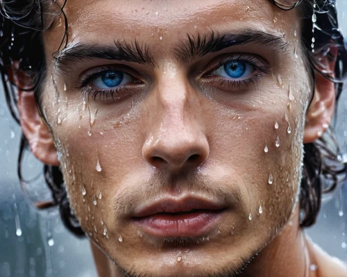 in the rain,wet,blue rain,wet smartphone,retouching,photoshoot with water,regard,alex andersee,drenched,photoshop manipulation,man portraits,ayrton senna,blue eyes,rain shower,acqua pazza,walking in the rain,portrait photography,the man in the water,rainy,fernando alonso,Photography,General,Natural