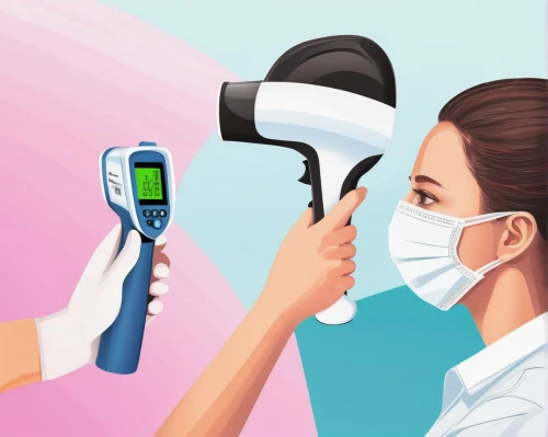 handheld electric megaphone,hair removal,laryngoscope,medical thermometer,bar code scanner,dental assistant,moisture meter,dermatologist,hairdryer,management of hair loss,hair dryer,clinical thermometer,the long-hair cutter,dental hygienist,hair iron,medical illustration,heat gun,glucometer,dermatology,cosmetic dentistry,Art,Classical Oil Painting,Classical Oil Painting 21