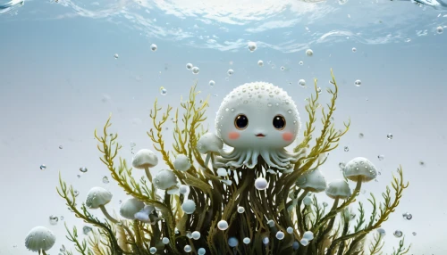 underwater background,snowdrop anemones,coral guardian,cotton grass,sea-life,sea life underwater,arctic hare,sea animal,underwater,undersea,underwater world,white anemones,underwater landscape,under sea,snowdrop,ocean underwater,sea anemone,coral fish,anemone,spring nest,Conceptual Art,Fantasy,Fantasy 32