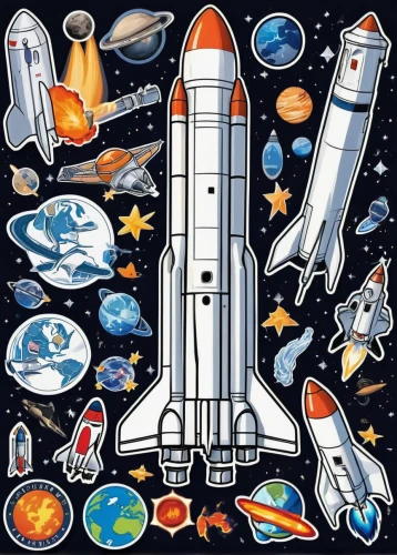 space shuttle,shuttlecocks,spacefill,shuttle,space shuttle columbia,space craft,space tourism,space travel,space art,space voyage,astronauts,space ships,astronautics,space capsule,sls,spaceships,cosmonautics day,space,space walk,space port,Unique,Design,Sticker