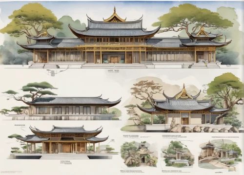 chinese architecture,asian architecture,oriental painting,the golden pavilion,chinese art,forbidden palace,japanese architecture,chinese temple,golden pavilion,hall of supreme harmony,xi'an,summer palace,white temple,chinese background,hwachae,hanok,chinese style,illustrations,yunnan,cool woodblock images,Unique,Design,Infographics