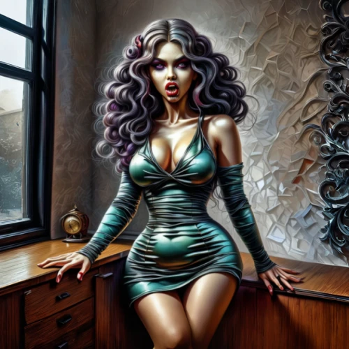 fantasy art,fantasy portrait,painted lady,medusa,sorceress,the enchantress,fantasy woman,sci fiction illustration,bodypaint,the sea maid,bodypainting,deadly nightshade,decorative figure,glass painting,fantasy picture,femme fatale,gothic portrait,body painting,world digital painting,pin-up girl