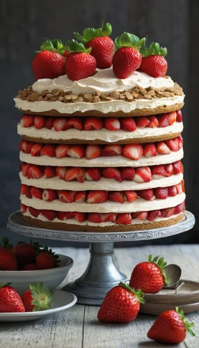 strawberries cake,stack cake,strawberrycake,strawberry tart,pancake cake,layer cake,rye bread layer cake,torta caprese,strawberry pie,sandwich cake,torte,pavlova,currant cake,strawberry roll,strawberry dessert,reibekuchen,sandwich-cake,dobos torte,cassata,a cake,Illustration,Paper based,Paper Based 29