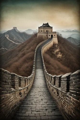 great wall of china,great wall,great wall wingle,chinese background,forbidden palace,road of the impossible,the walls of the,wall,walls,landscape background,the mystical path,china,winding steps,old wall,photo manipulation,photoshop manipulation,castles,city walls,fantasy picture,king wall,Illustration,Abstract Fantasy,Abstract Fantasy 06